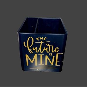 Customized black pencil holder